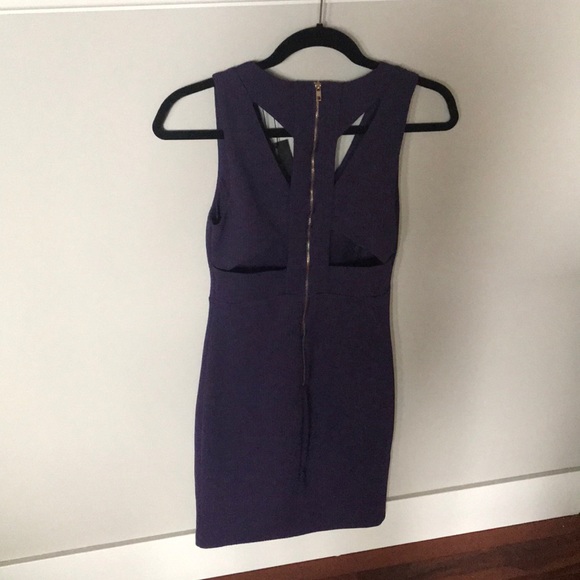 NWT dark purple dynamite dress XS - Picture 3 of 3